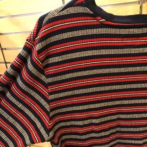 Supreme sweater navy blue stripe